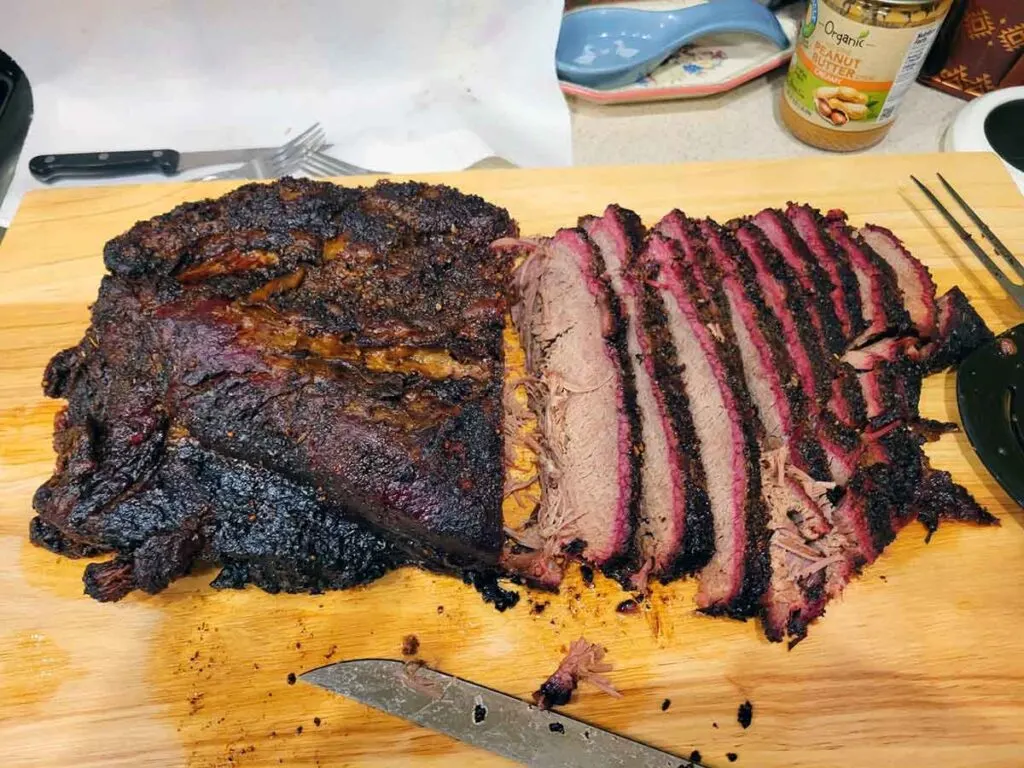 Brisket, half in slices