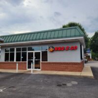 Exterior of CJ's BBQ 2 GO in Greenwood