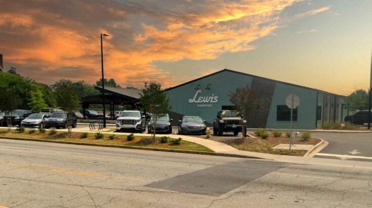 Street View of Lewis Barbecue in Greenville.
