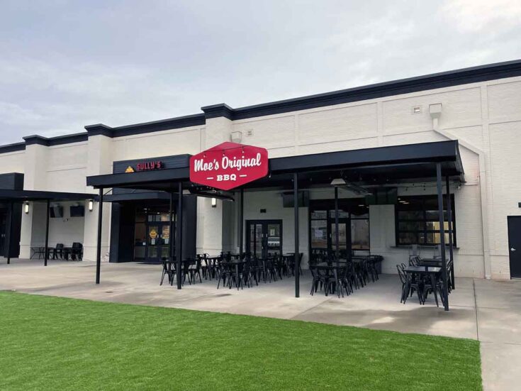 Exterior of Moe's Original BBQ in Spartanburg