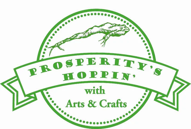 Logo for Prosperity's Hoppin' Arts and Craft Festival