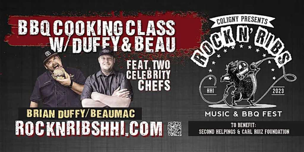 Promo for BBQ cooking class at Rock N Ribs.