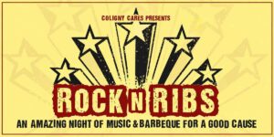 Logo for Rock N Ribs festival on Hilton Head.