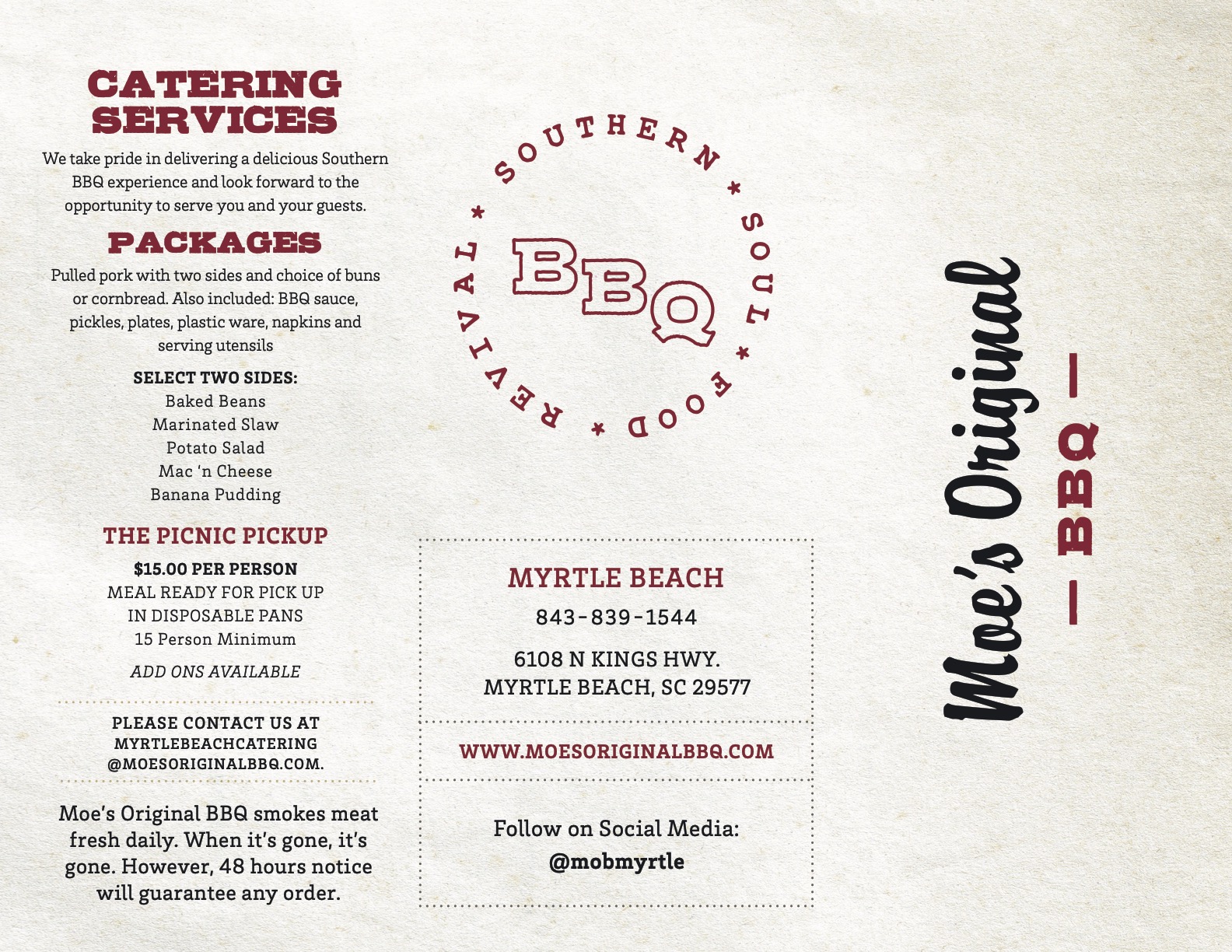 Moe's Original BBQ Restaurant in Myrtle Beach, SC Destination BBQ