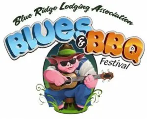 Logo for the Blue Ridge Blues and BBQ Festival.