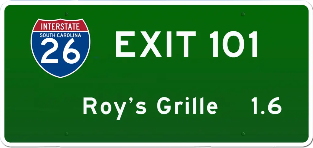 SC BBQ on I-26 at Exit 101.