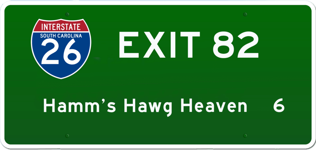 SC BBQ on I-26 at Exit 82.