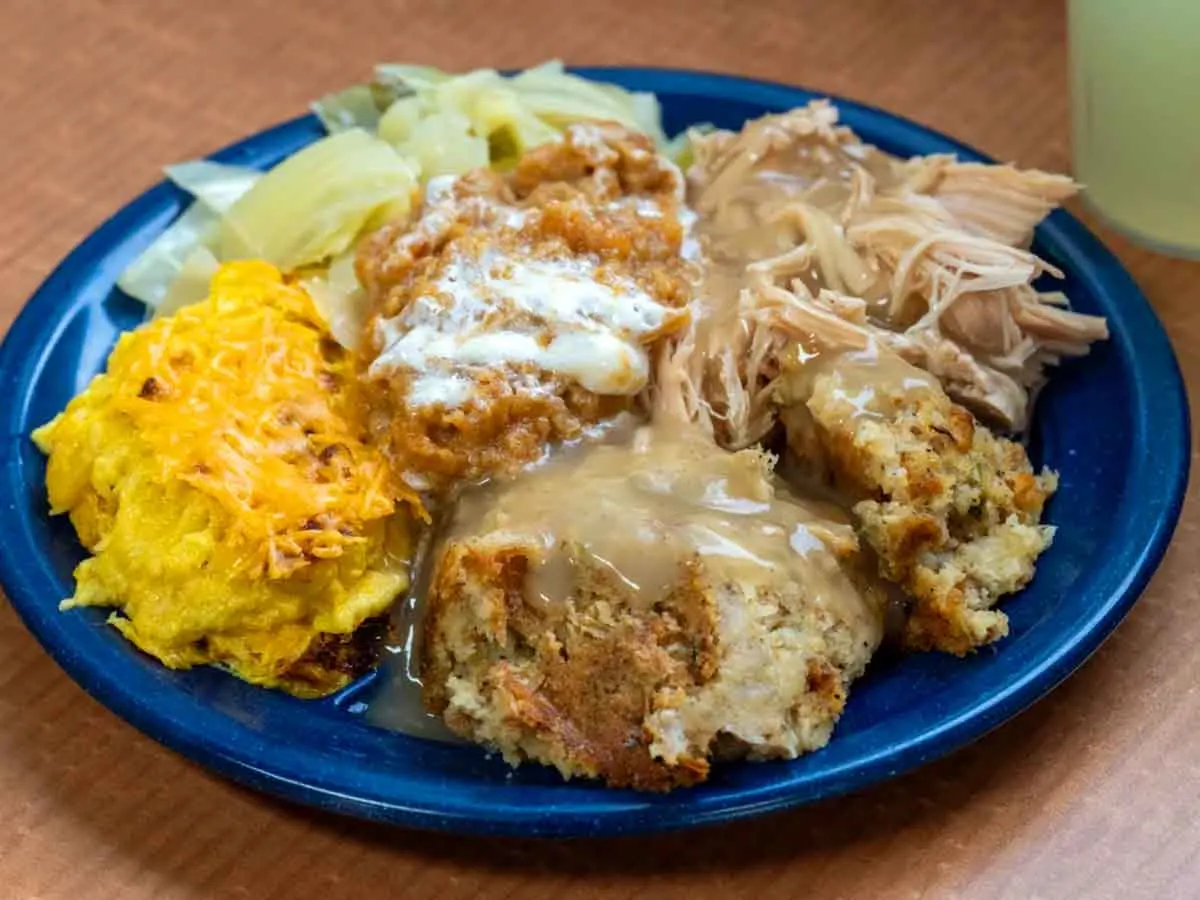 BBQ plate from Hamm's Hawk Heaven.