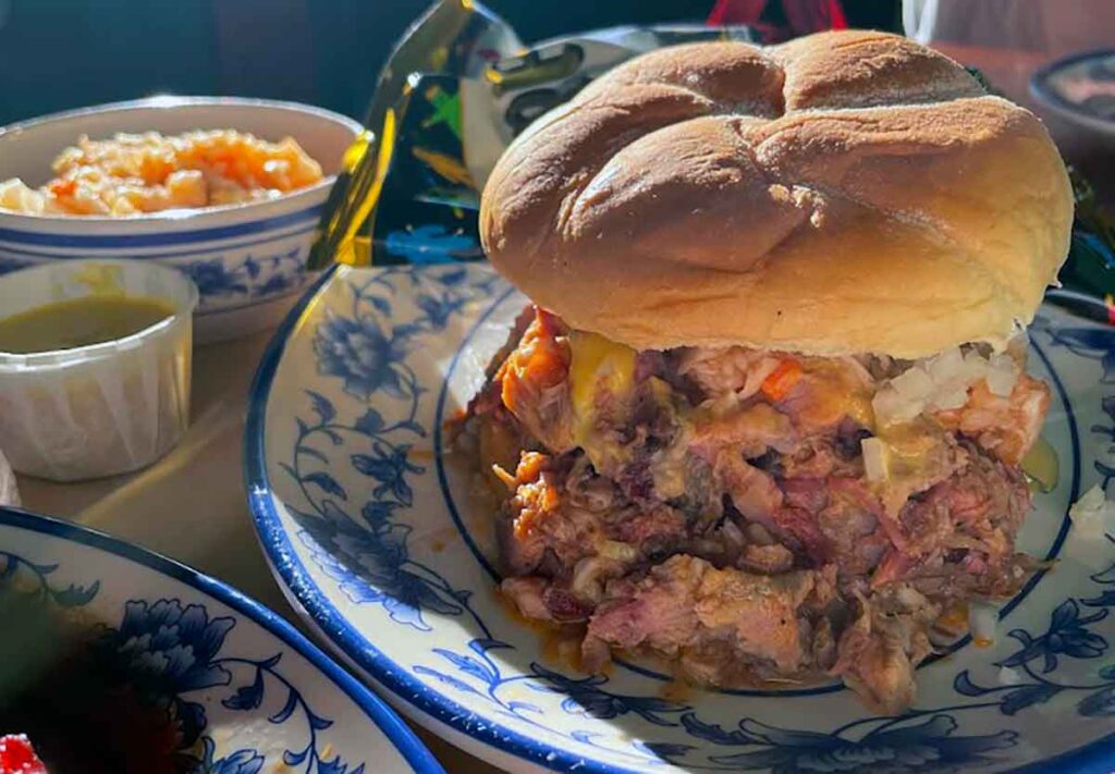 BBQ sandwich from King BBQ.