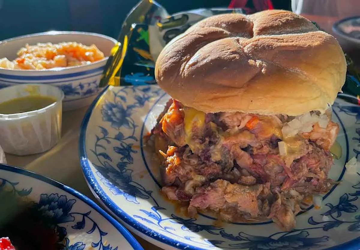 BBQ sandwich from King BBQ.