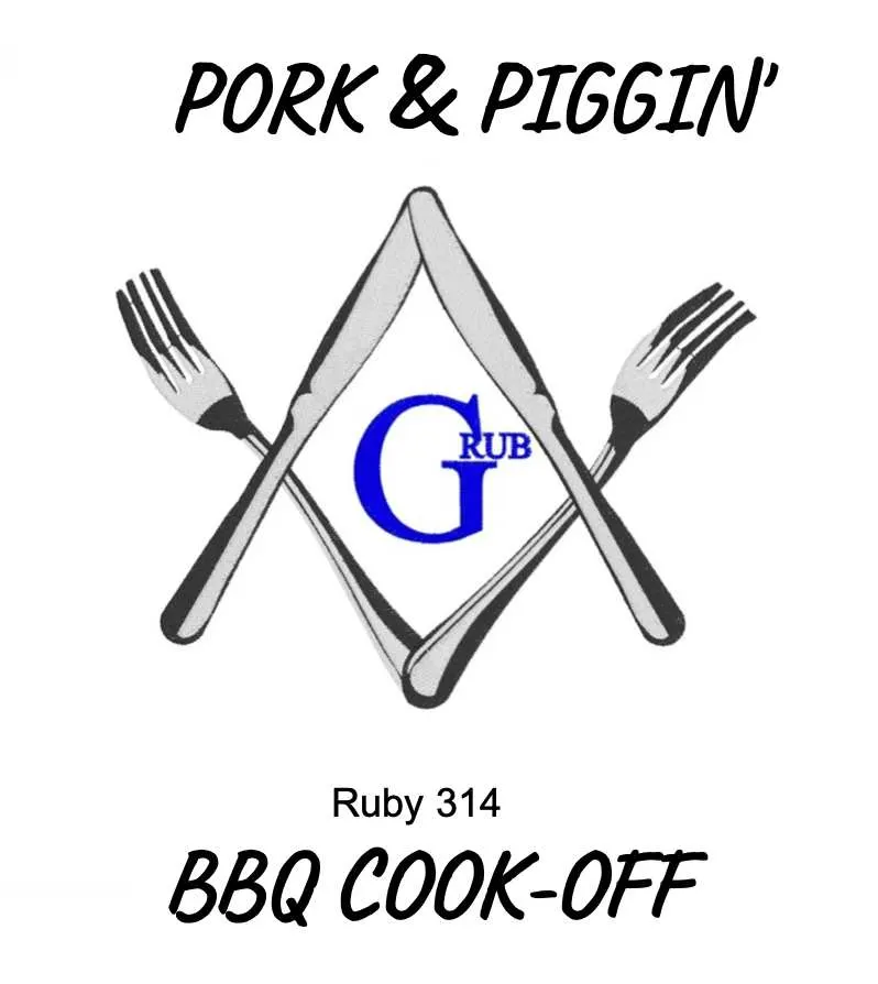 Logo for Pork & Piggin's BBQ Cook-off in Cheraw, SC.