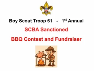 Logo for Troop 61 BBQ Competition Little Mountain, SC