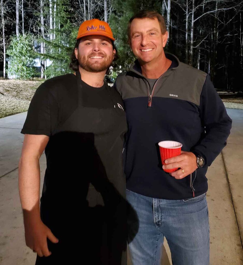 Wil Lamb and Dabo Swinney.