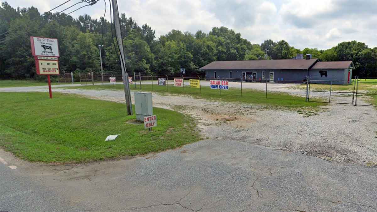 Street view image of Big “D” Butcher & BBQ near Clinton, SC.
