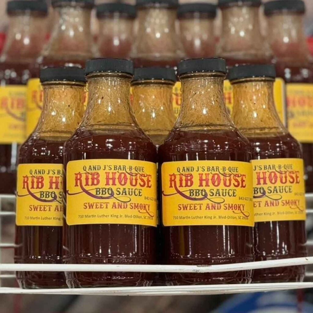 Sweet smoky sauce from Q&J's BBQ.