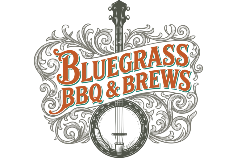 Logo for the Bluegrass, BBQ & Brews at Magnolia event.